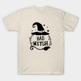 Bad witch and halloween T-Shirt